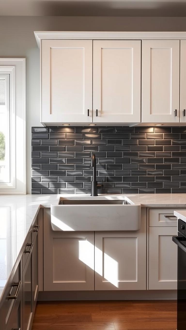 35. Subway Tile With Dark Grout