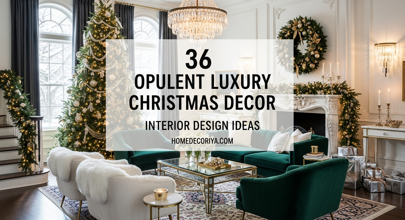 36 Opulent Luxury Christmas Decor Interior Design Ideas