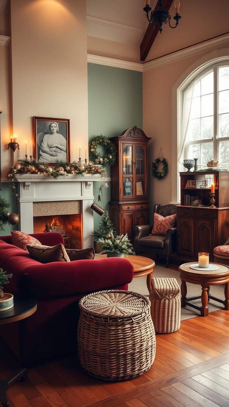 37. Woven Wicker Baskets for Seasonal Storage