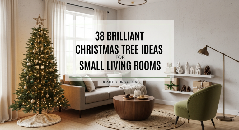 38 Brilliant Christmas Tree Ideas for Small Living Rooms