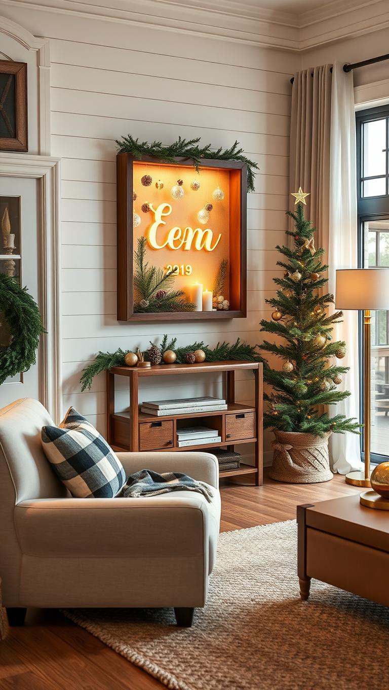 38. Personalized Ornament Shadow Box