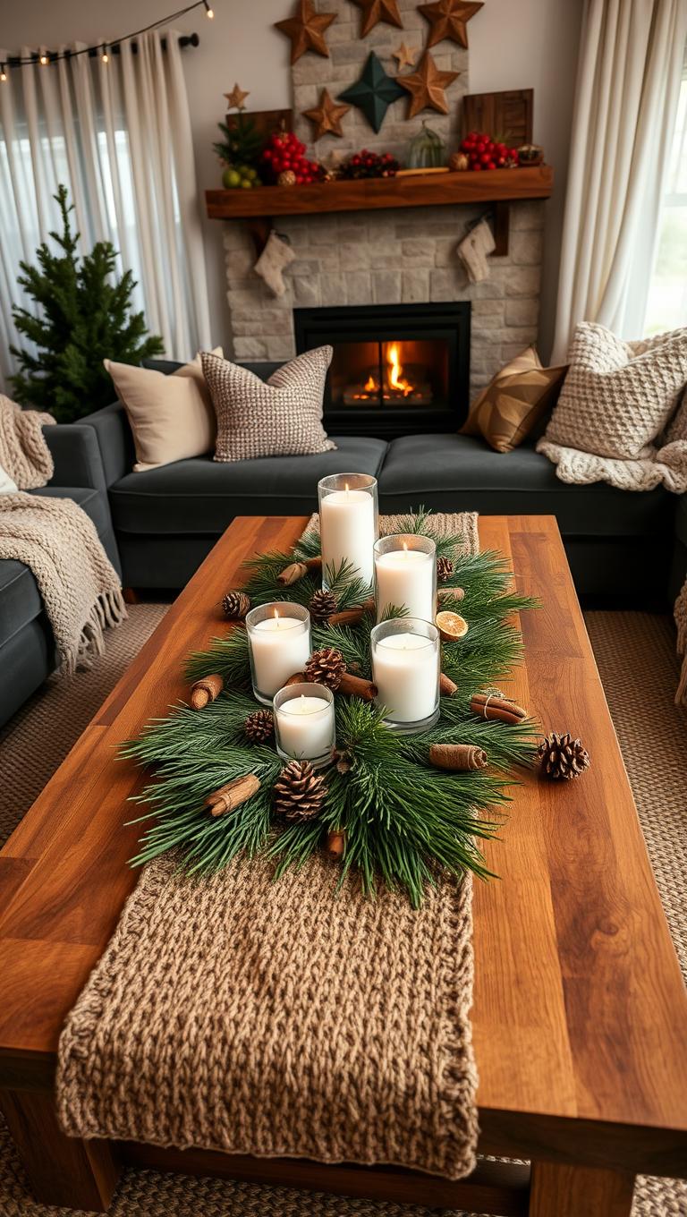 39. Pine Needle Table Runner