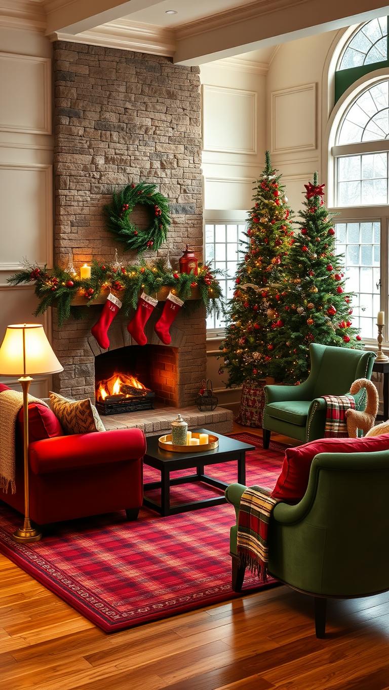 4. Classic Red and Green Tradition