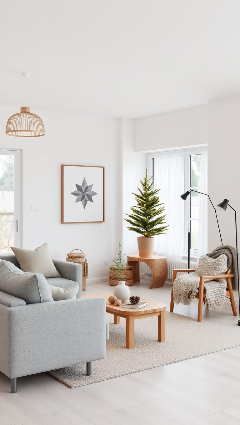 4. Minimalist Nordic Christmas style