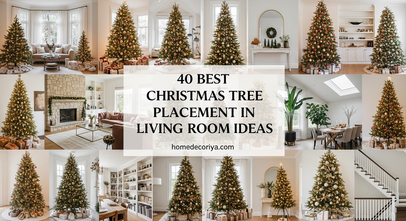 40 Best Christmas Tree Placement in Living Room Ideas