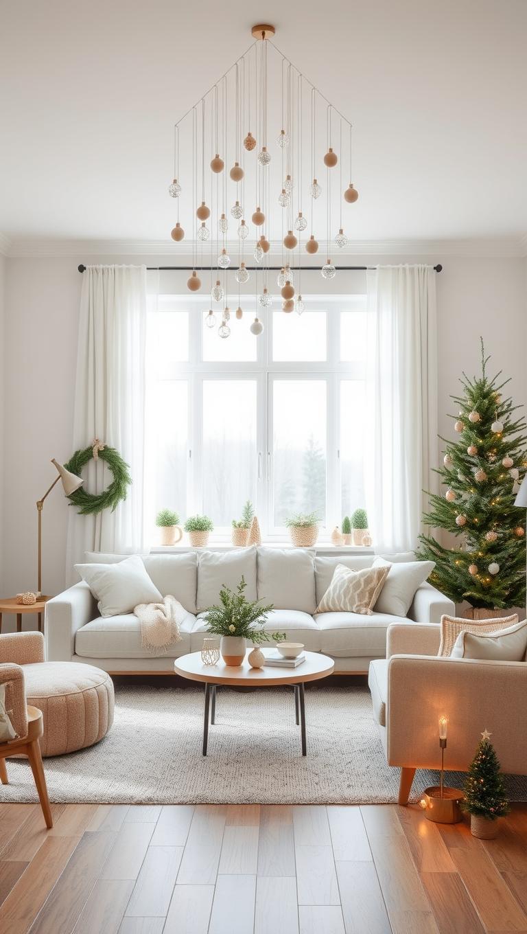 40. Ceiling Hanging Ornaments Display