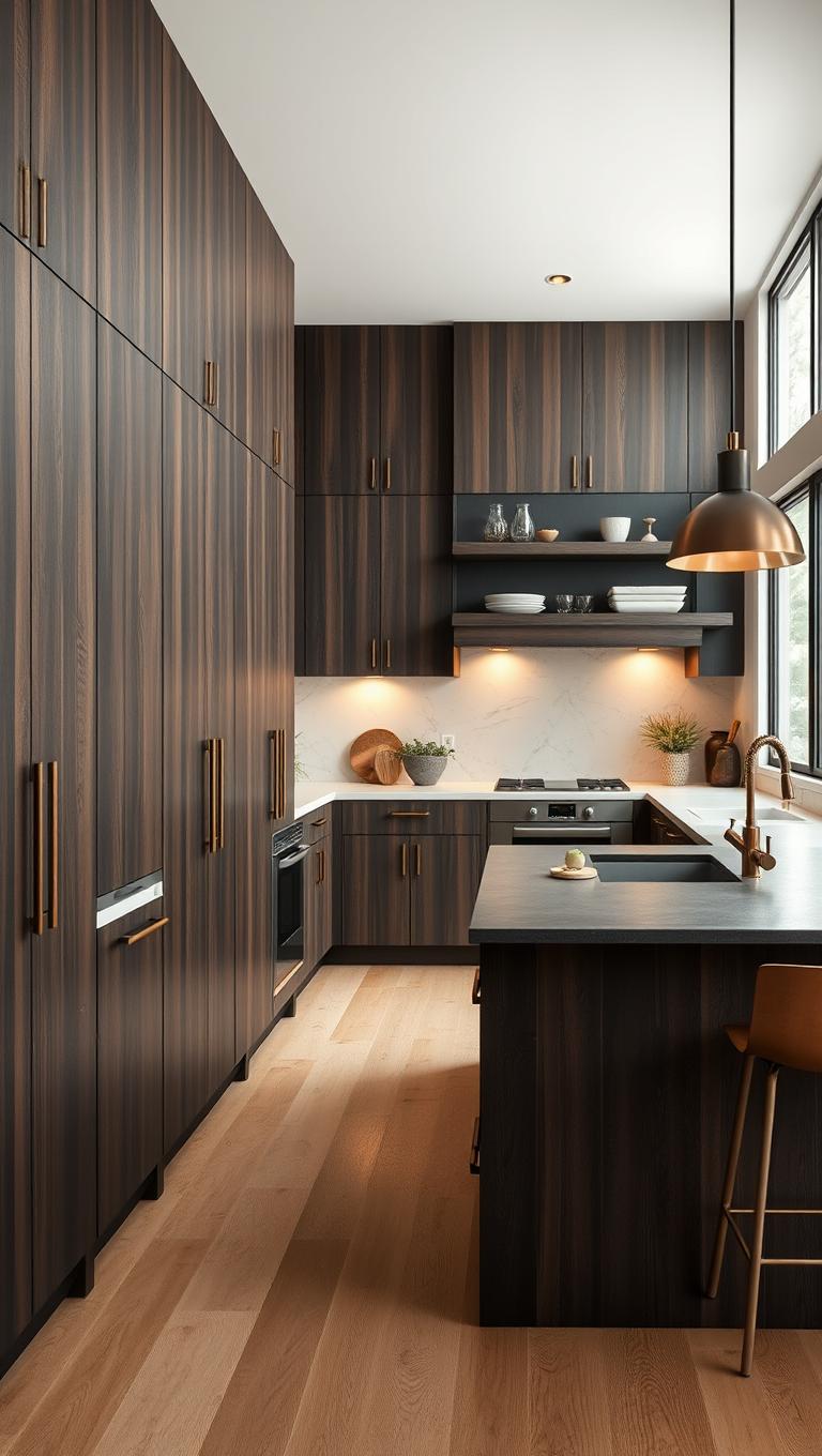 40. Charred Wood Effect for Modern Rustic