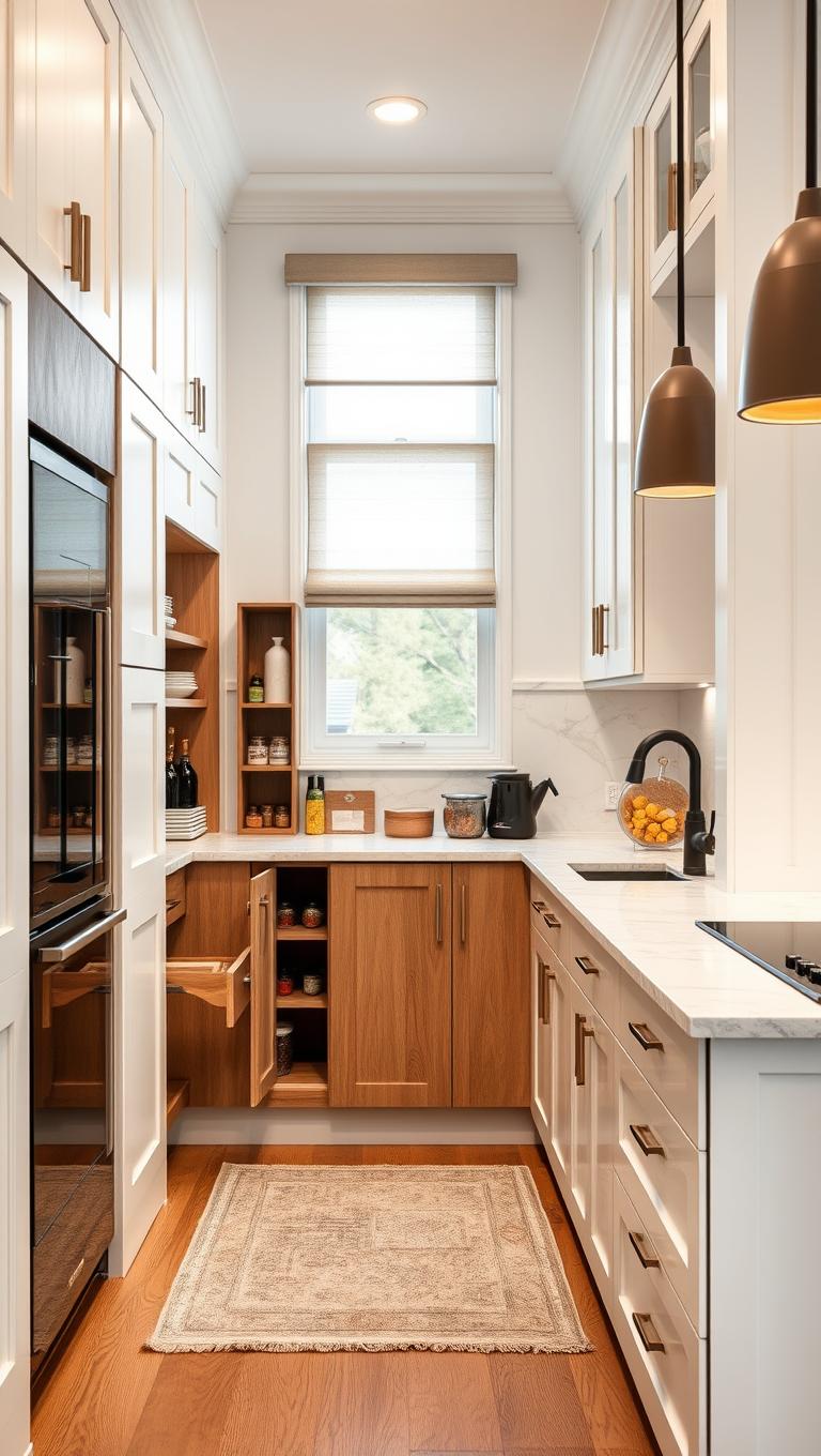 40. Custom Corner Cabinet with Pull Out