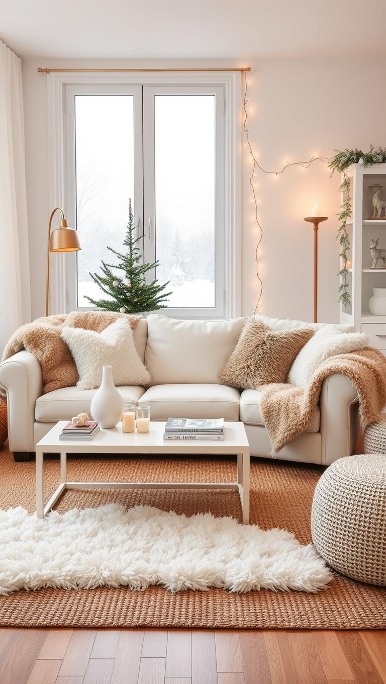 40. Faux Fur Throws for Texture