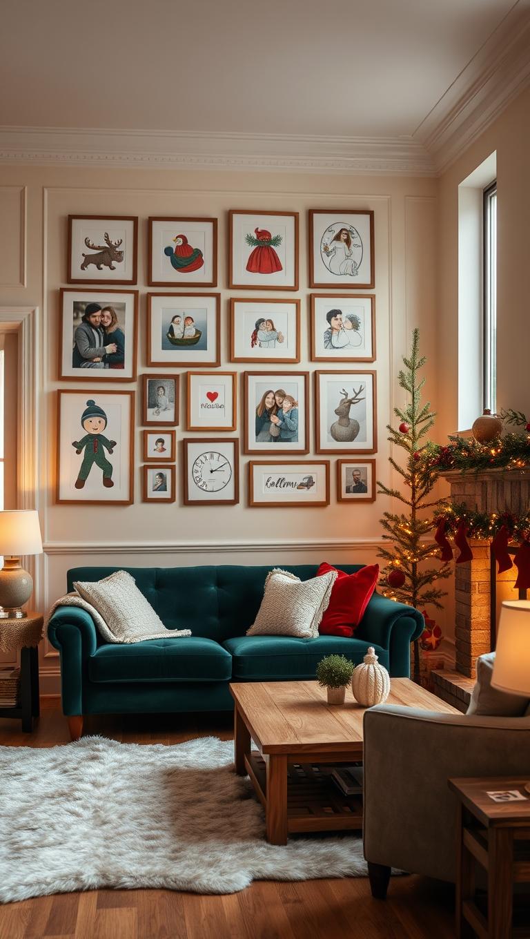 41. Gallery Wall of Seasonal Moments