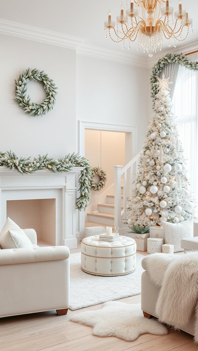 42. Garland and Wreaths in White