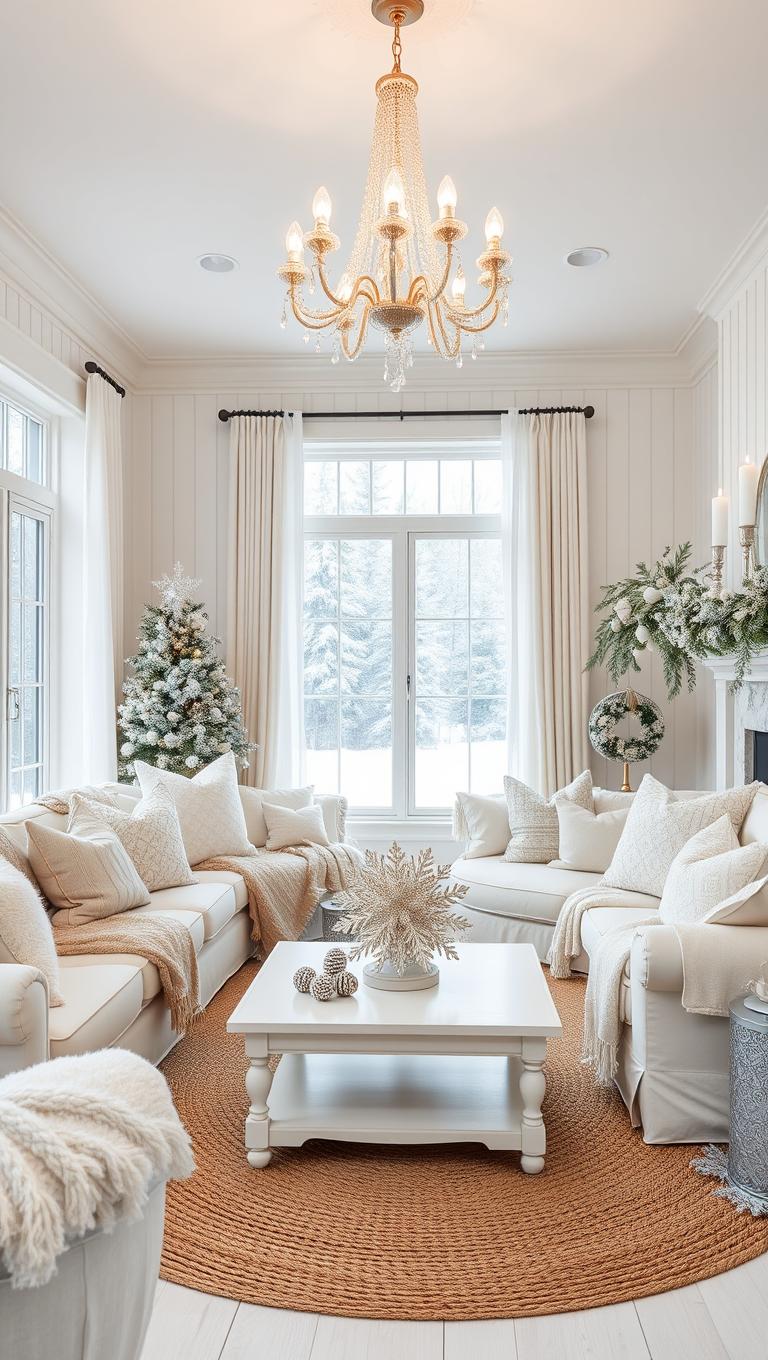 43. Snowflake Motifs in Soft Decor