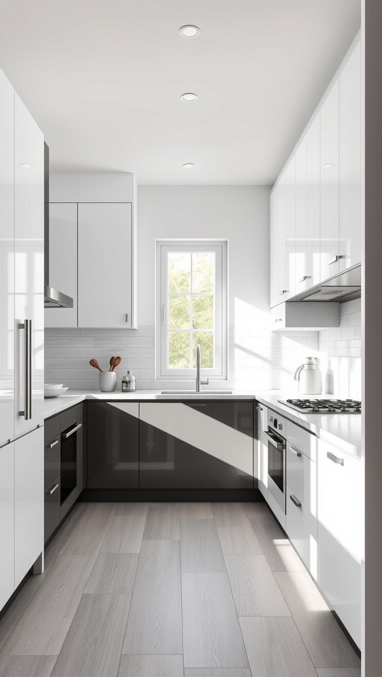 45. White and Gray High Contrast