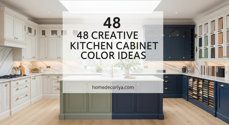 48 Creative Kitchen Cabinet Color Ideas