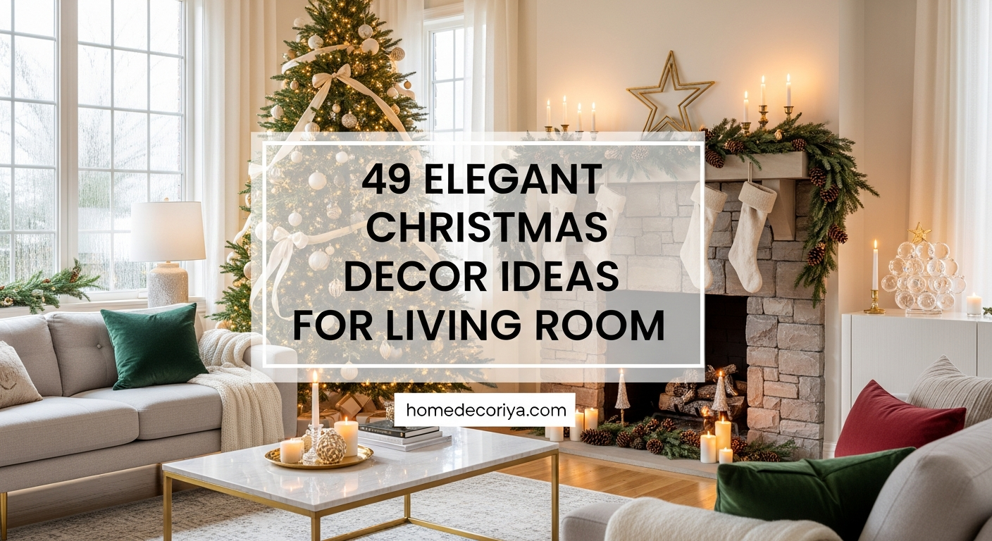 49 Elegant Christmas Decor Ideas for Living Room