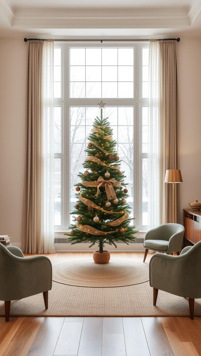 5. Between two windows for balanced light