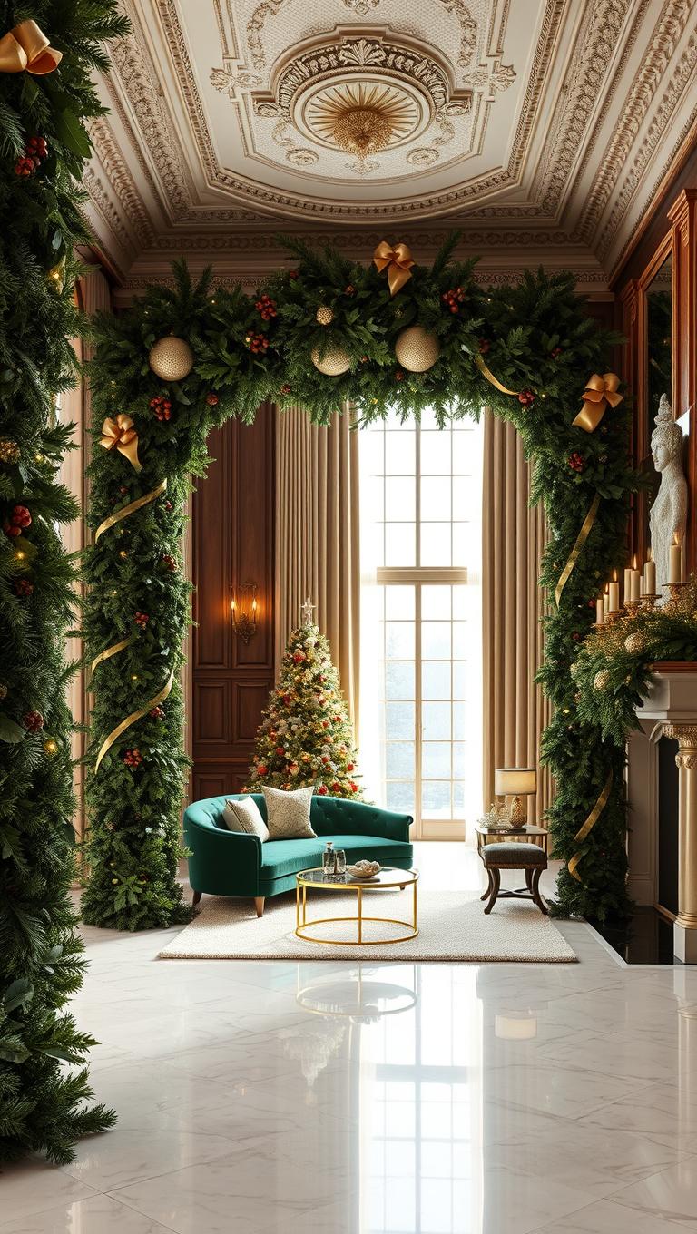 5. Floor to Ceiling Greenery Archways