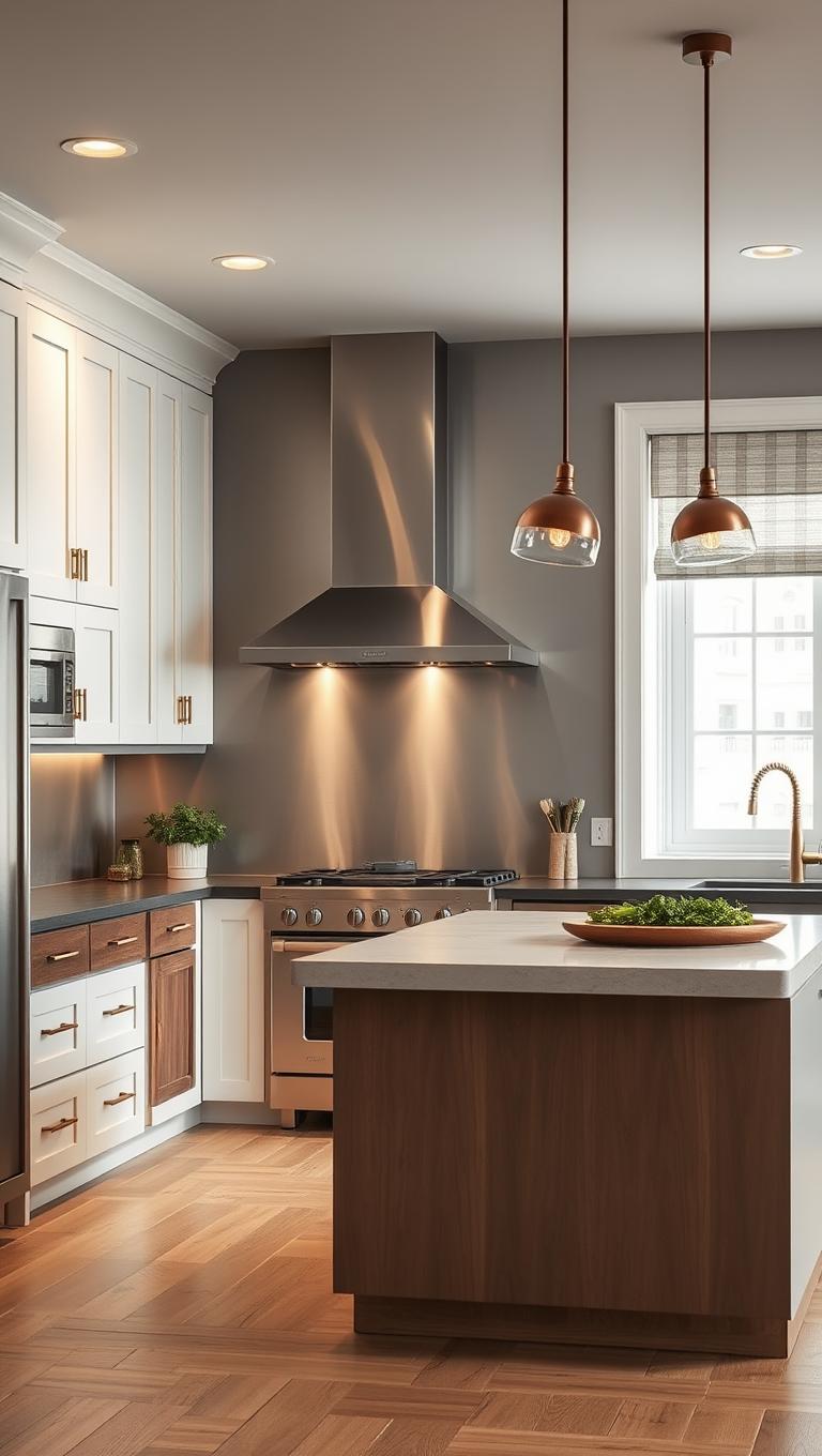 5. Stainless Steel Panel Back Splash