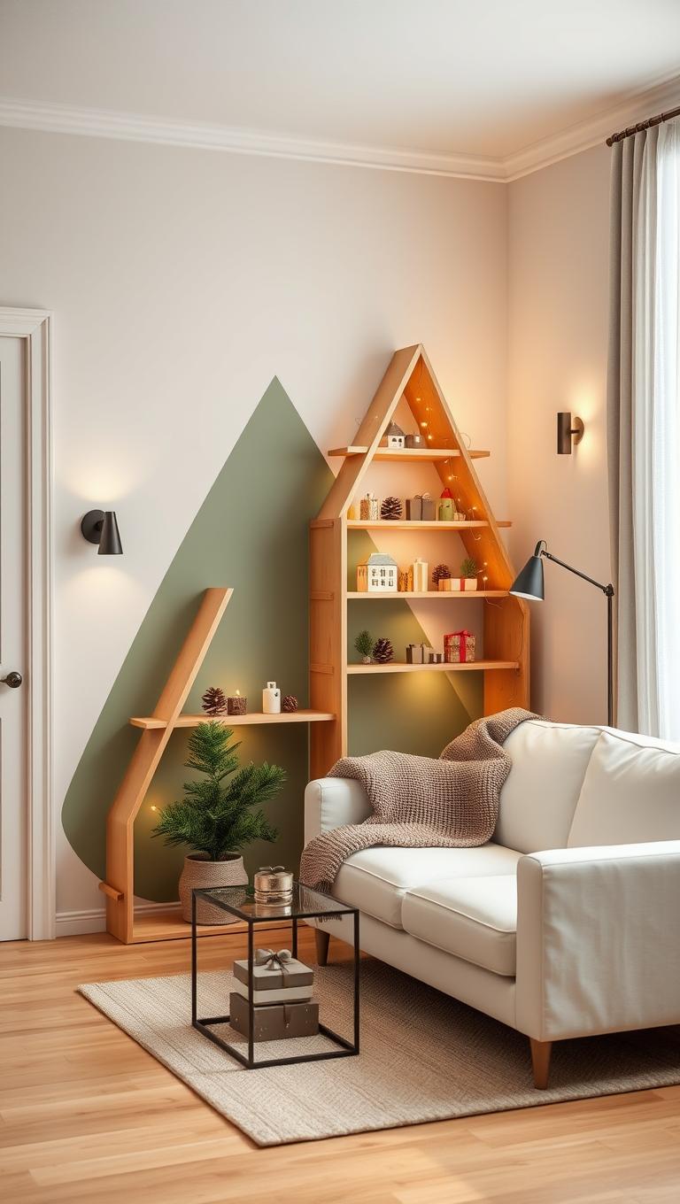 5. Tiered Shelving Unit Tree