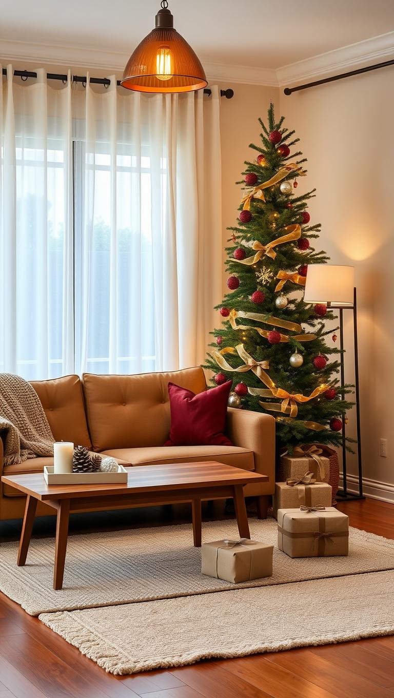 6. Beside a sofa for a cozy vignette