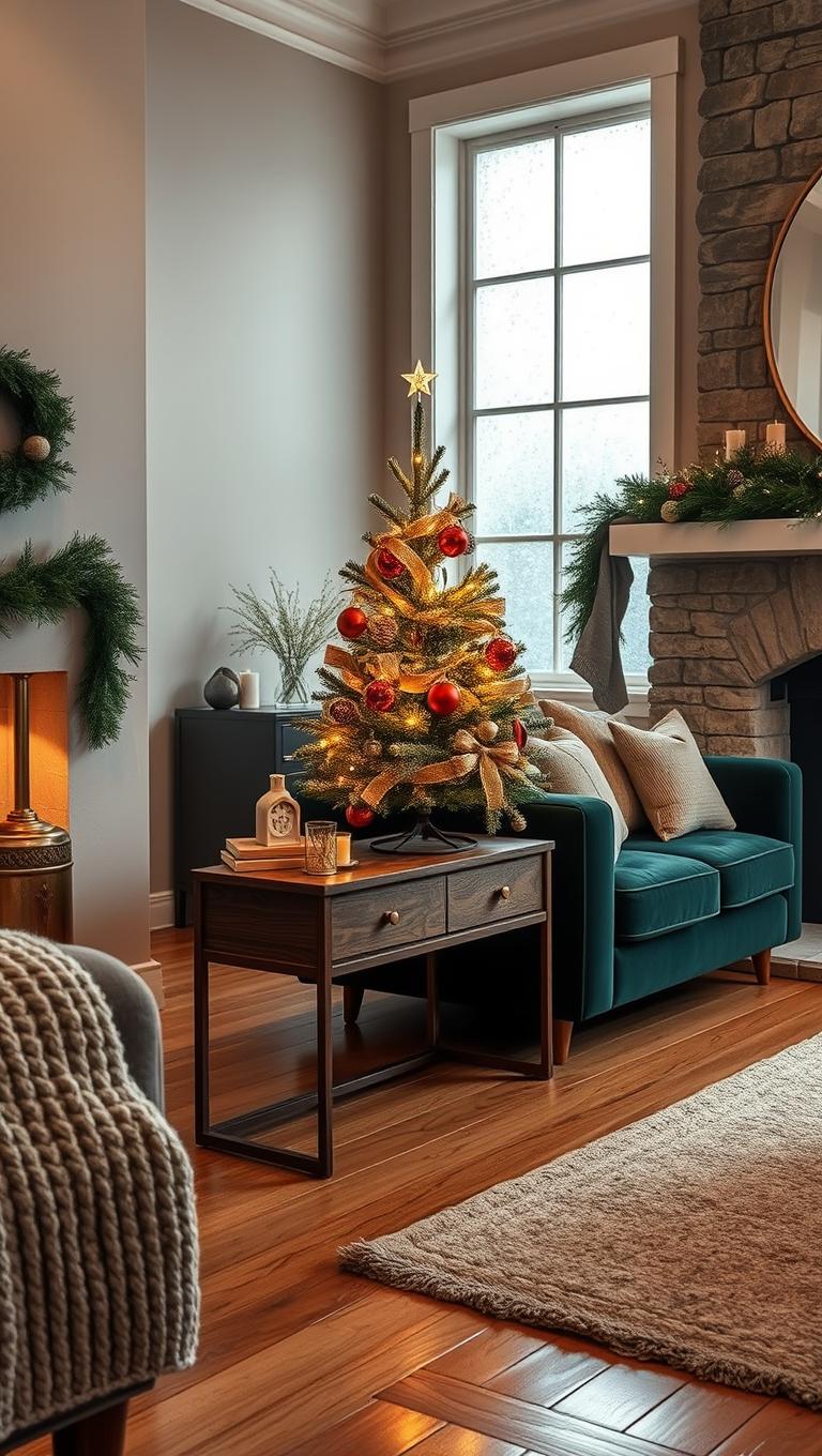 6. Mini Tabletop Christmas Tree