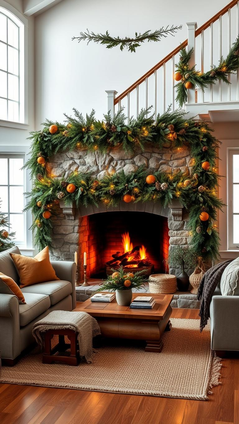 6. Natural Greenery Garlands