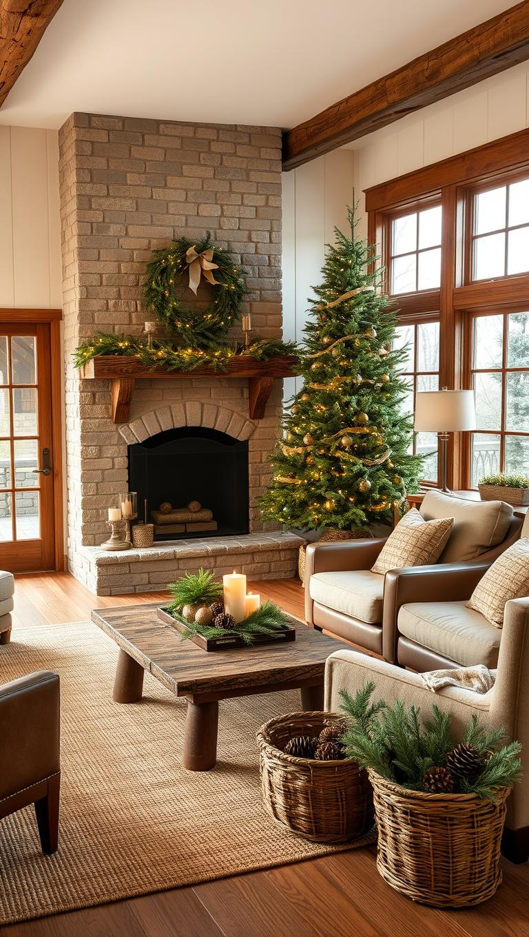 6. Rustic wood elements