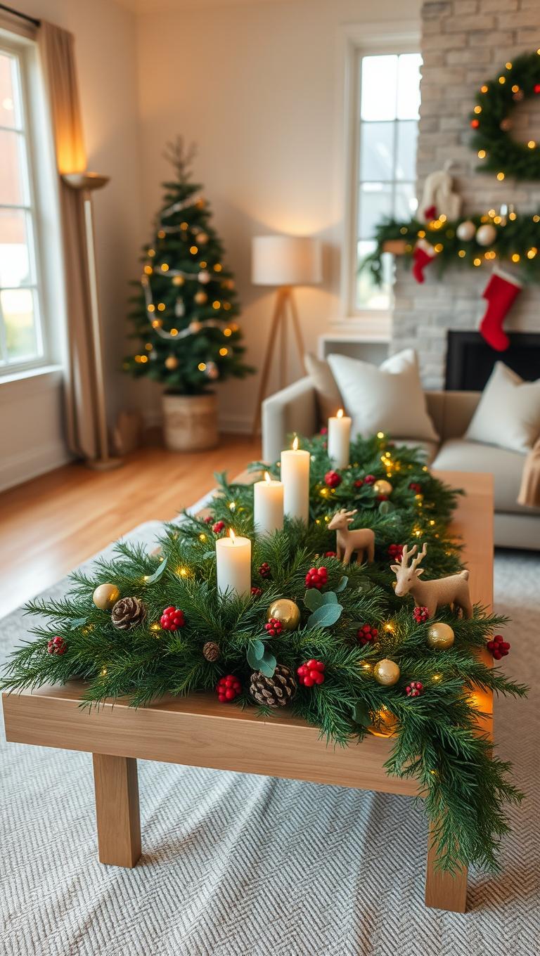 7. Greenery Garland Runner