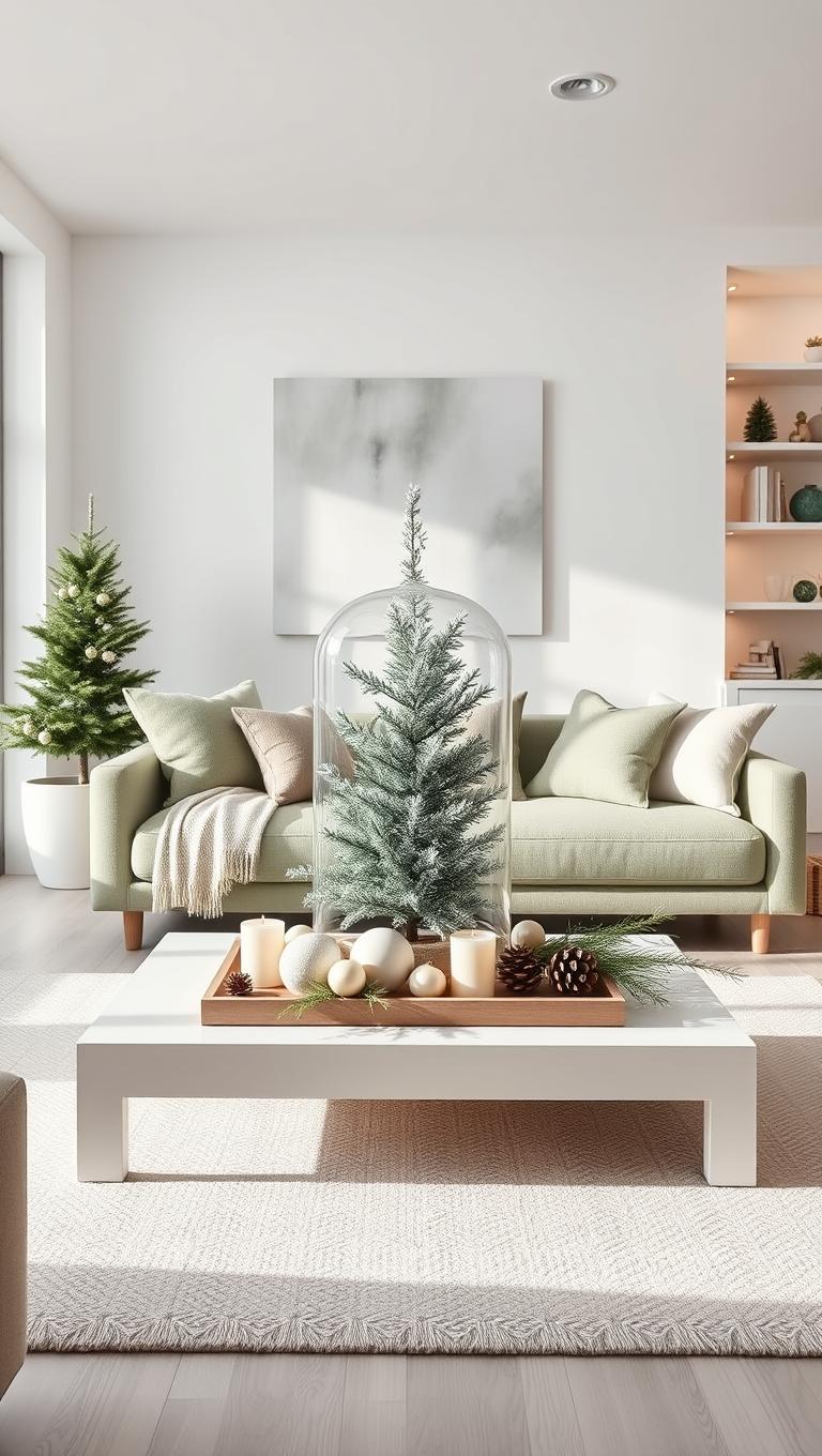 7. Minimalist White and Green