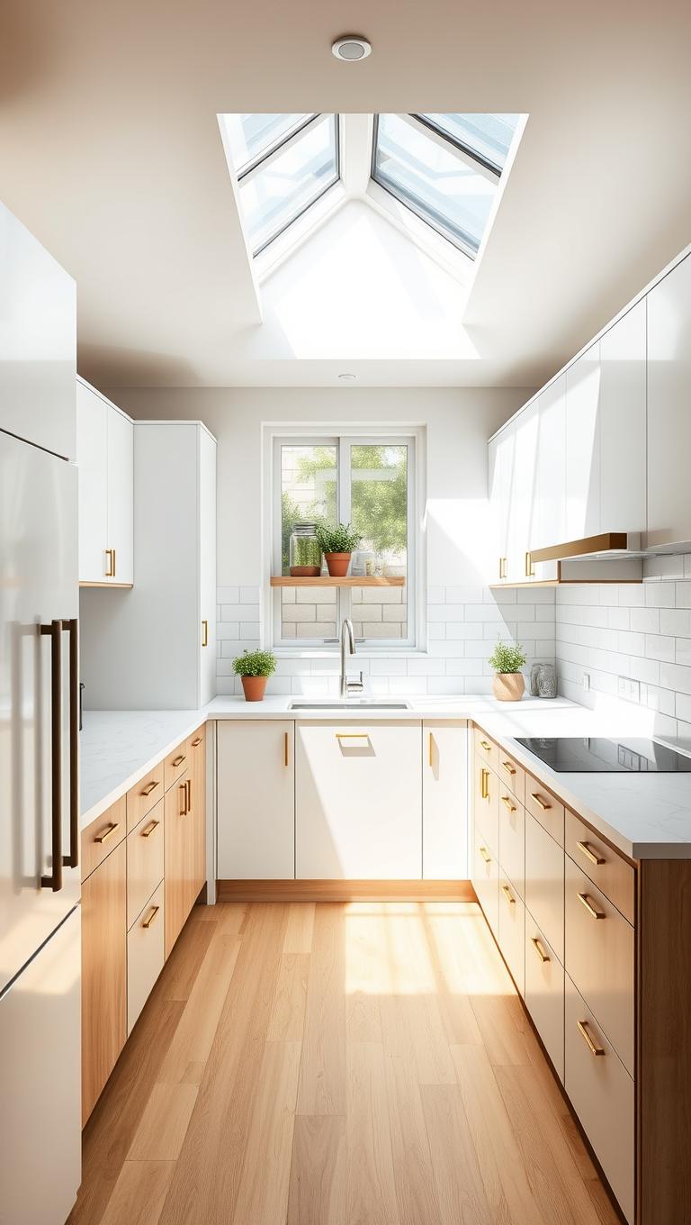 8.  Daylight friendly windows or skylight for a sunny feel