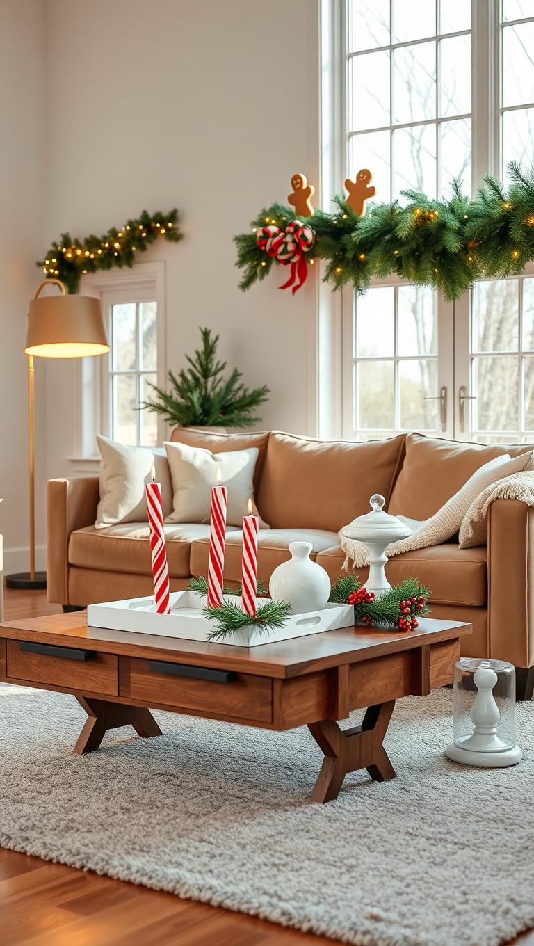 8. Red and White Candy Cane Theme