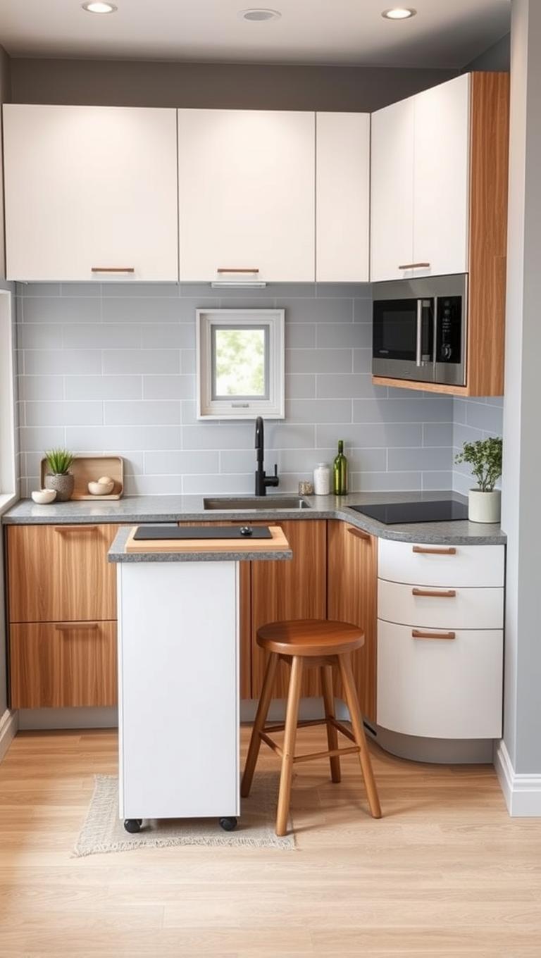 9.  Mobile island or cart for flexible work zones