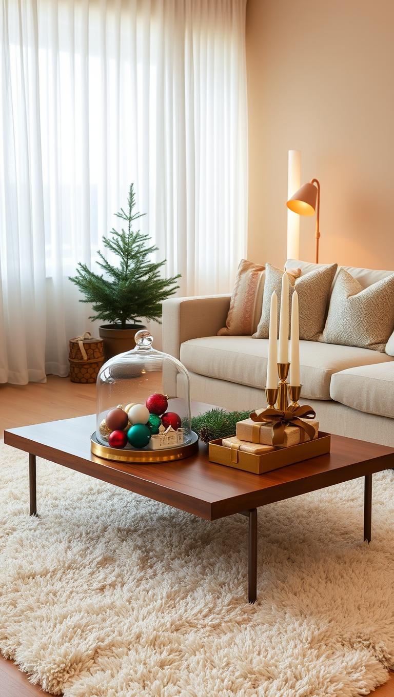 9. Ornament Display on Coffee Table
