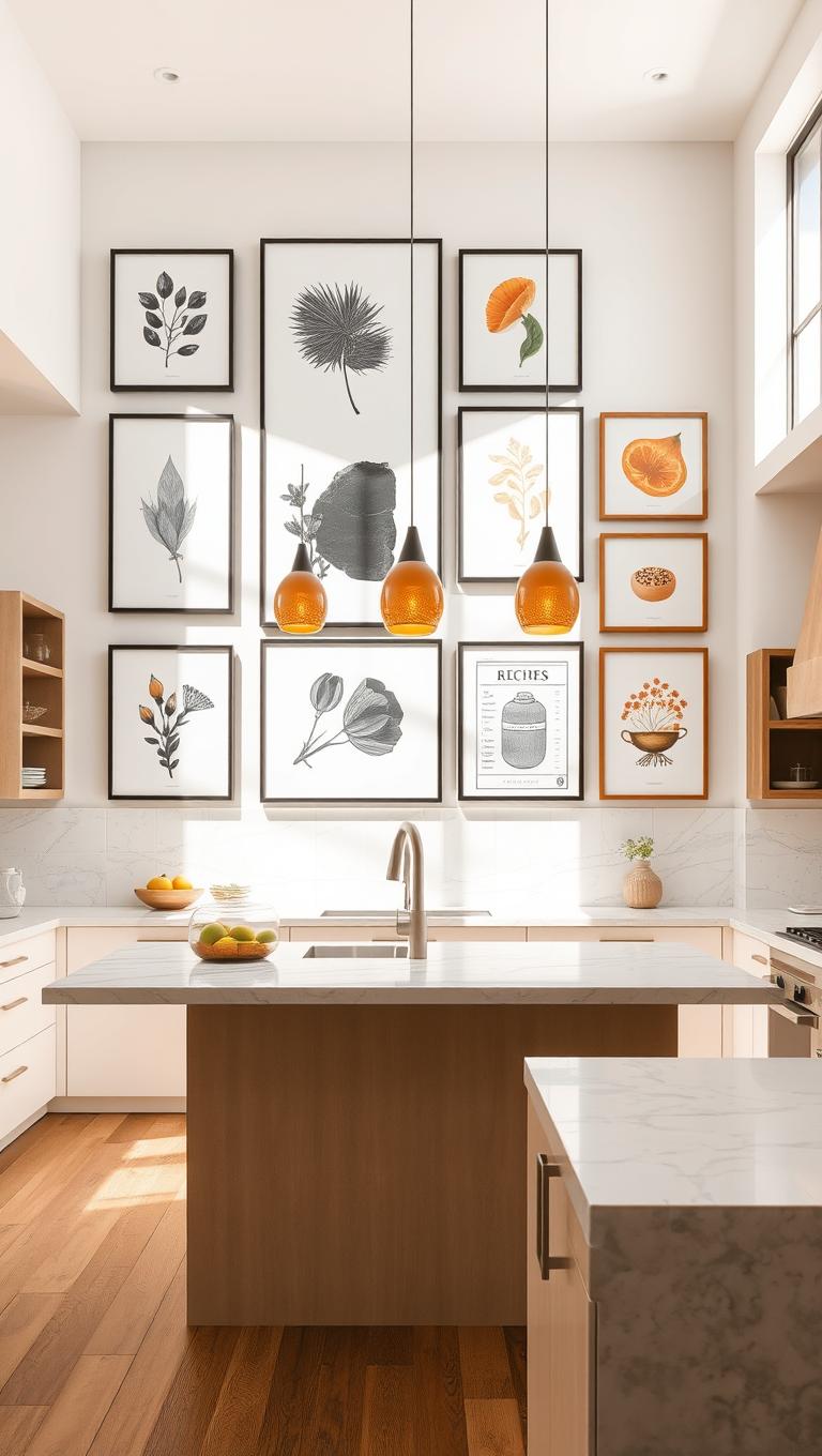 1. Gallery Wall of Framed Art