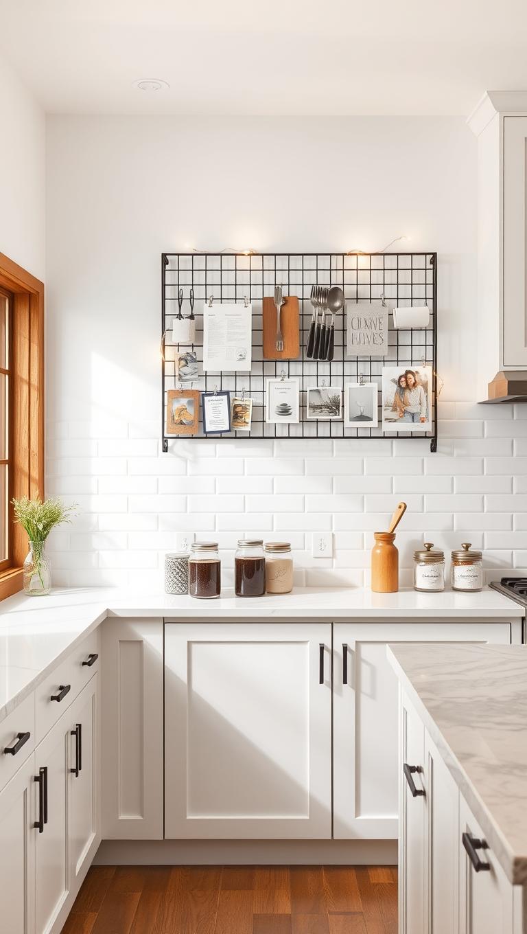 10. Metal Wire Grid Display