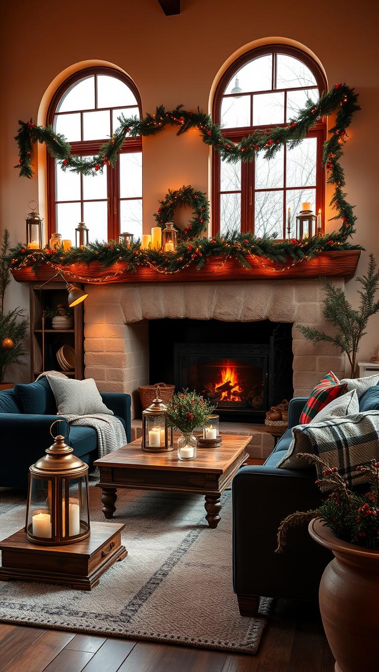 11. Vintage Lanterns and Warm Metal Accents