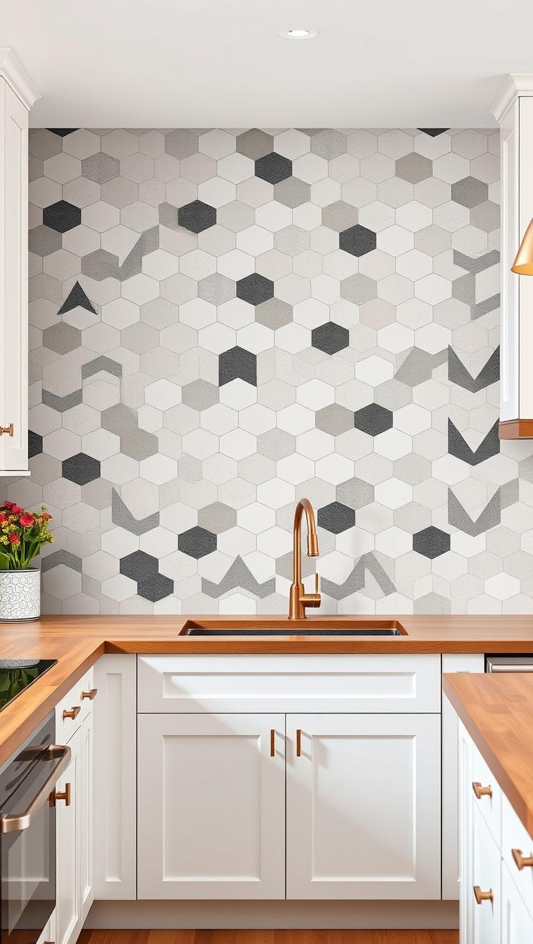 12. Geometric Tile Murals