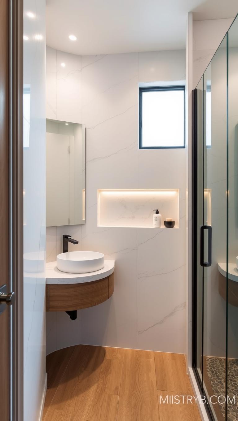 12. Shower Niche with LED Lighting