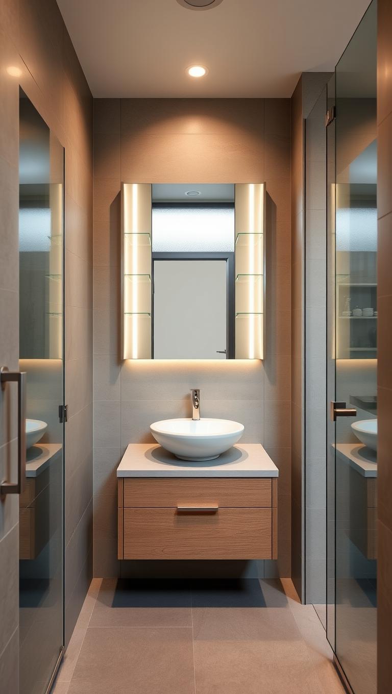 13. Recessed Medicine Cabinet with Mirror