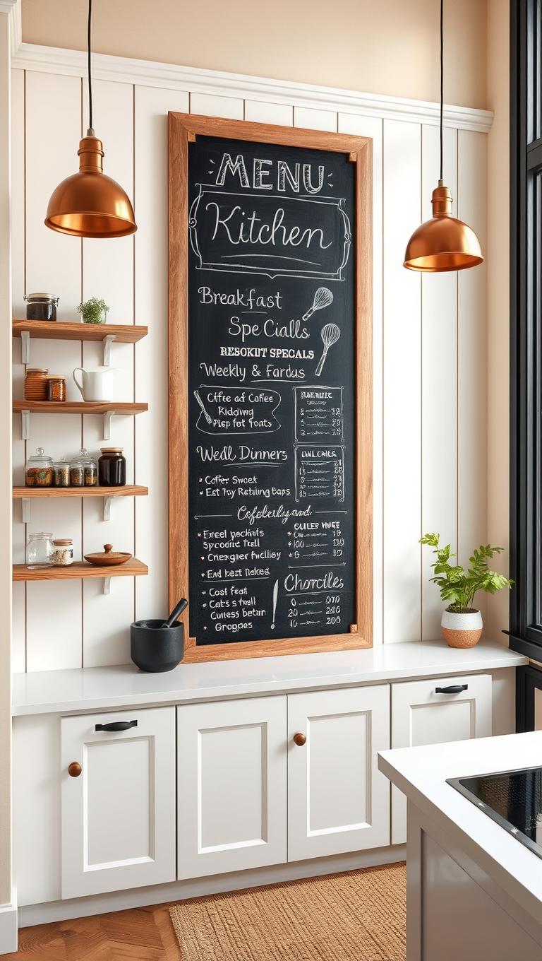 14. Chalkboard Menu Board
