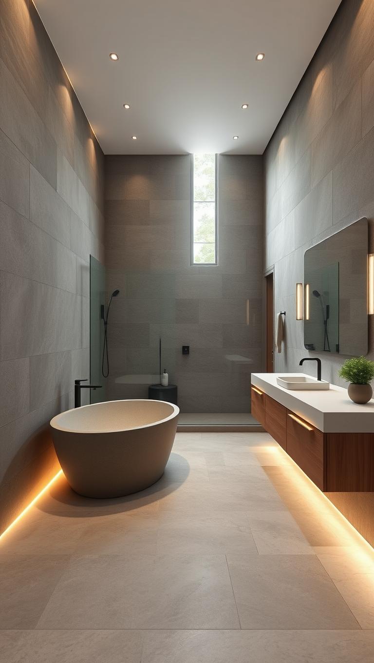 15. Large Stone Slab Walls for Spa Like Calm