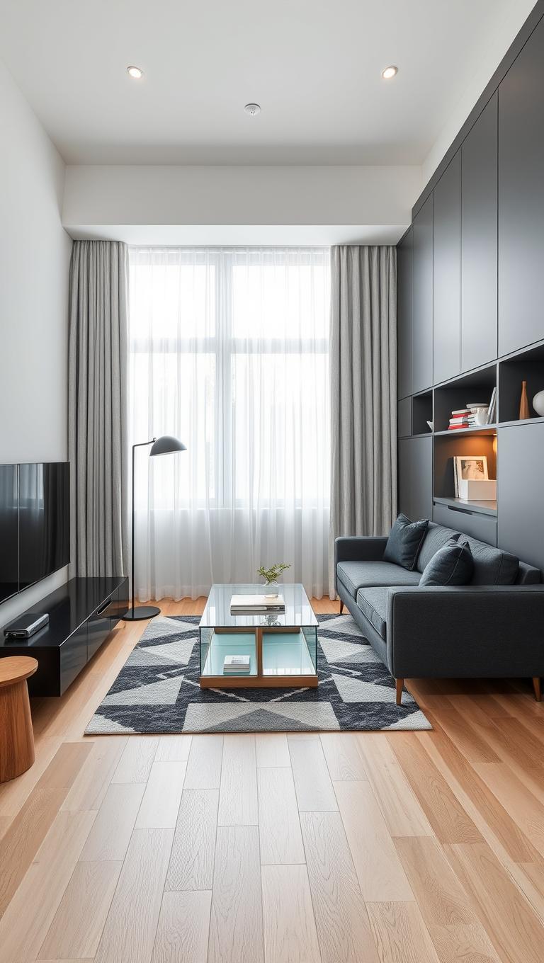 17. Built in Storage in Grey Cabinetry