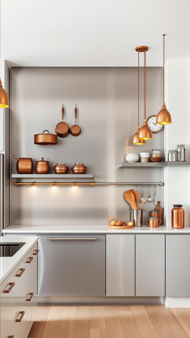 17. Metallic Accents