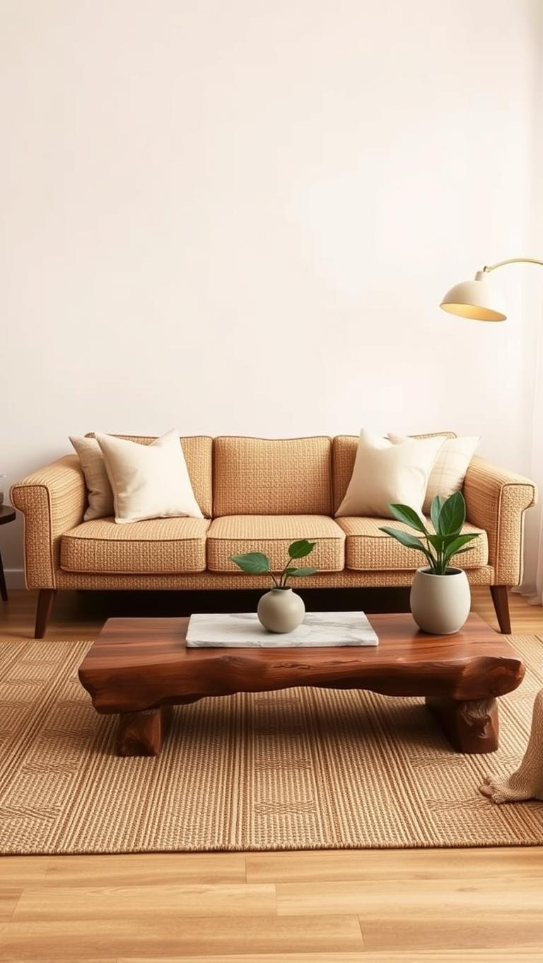 17. Textured Weave Sofa