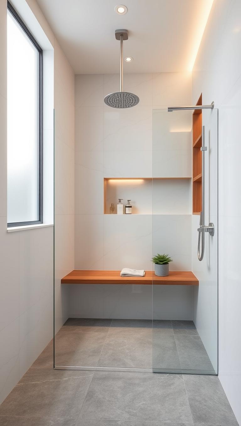 19. Built in Bench in Shower