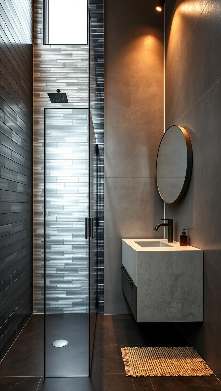 19. Metal Look Tiles for Industrial Shine