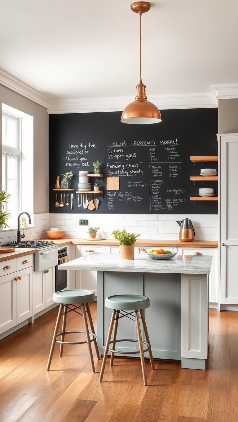 2. Magnetic Chalkboard Wall