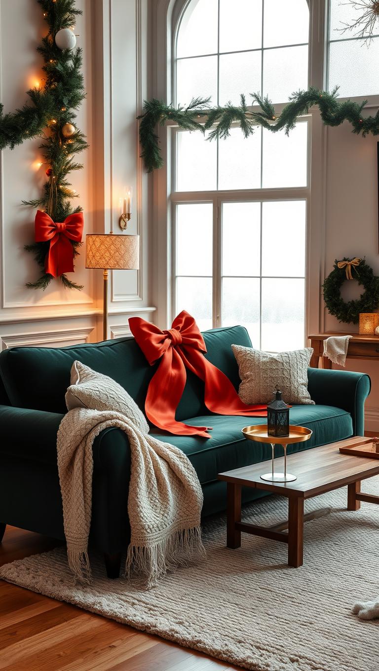 20. Oversized Bow Decor on the Sofa
