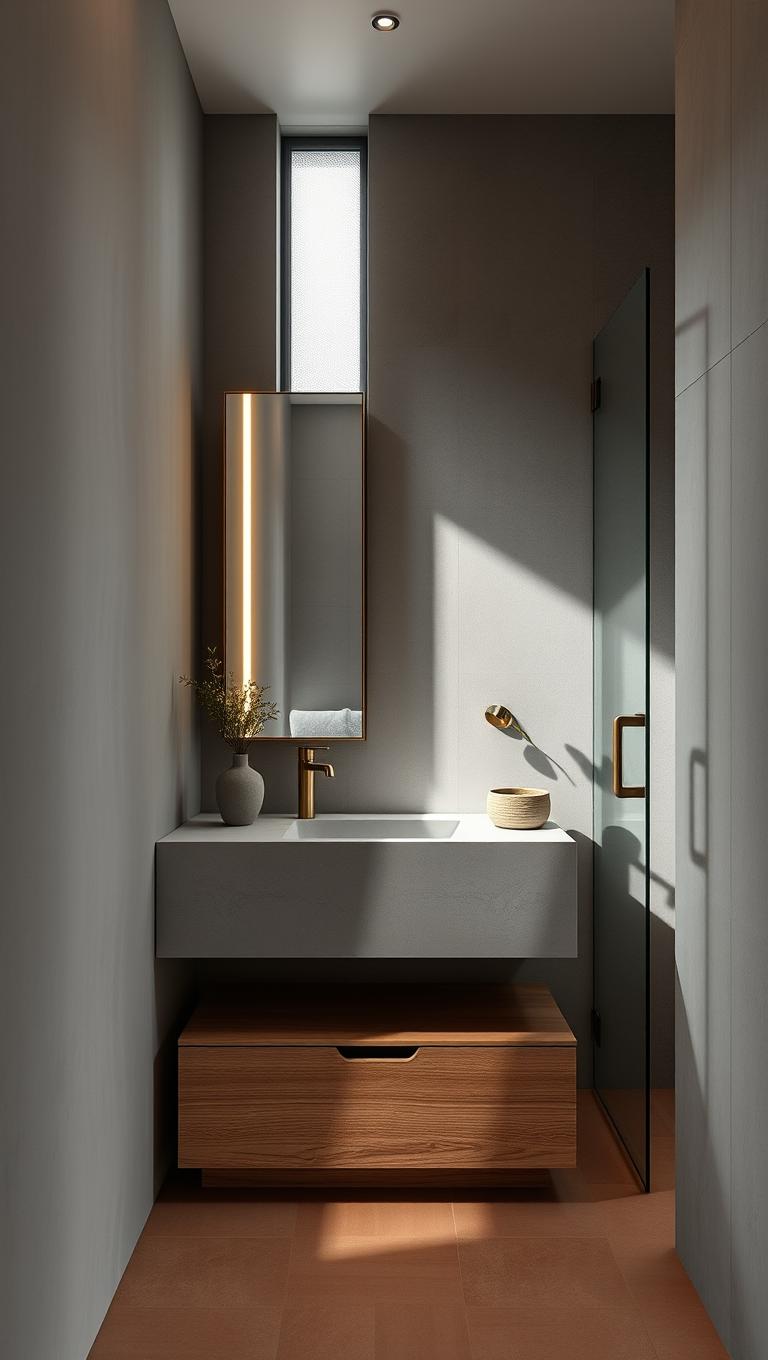 20. Stone or Concrete Vanity Top