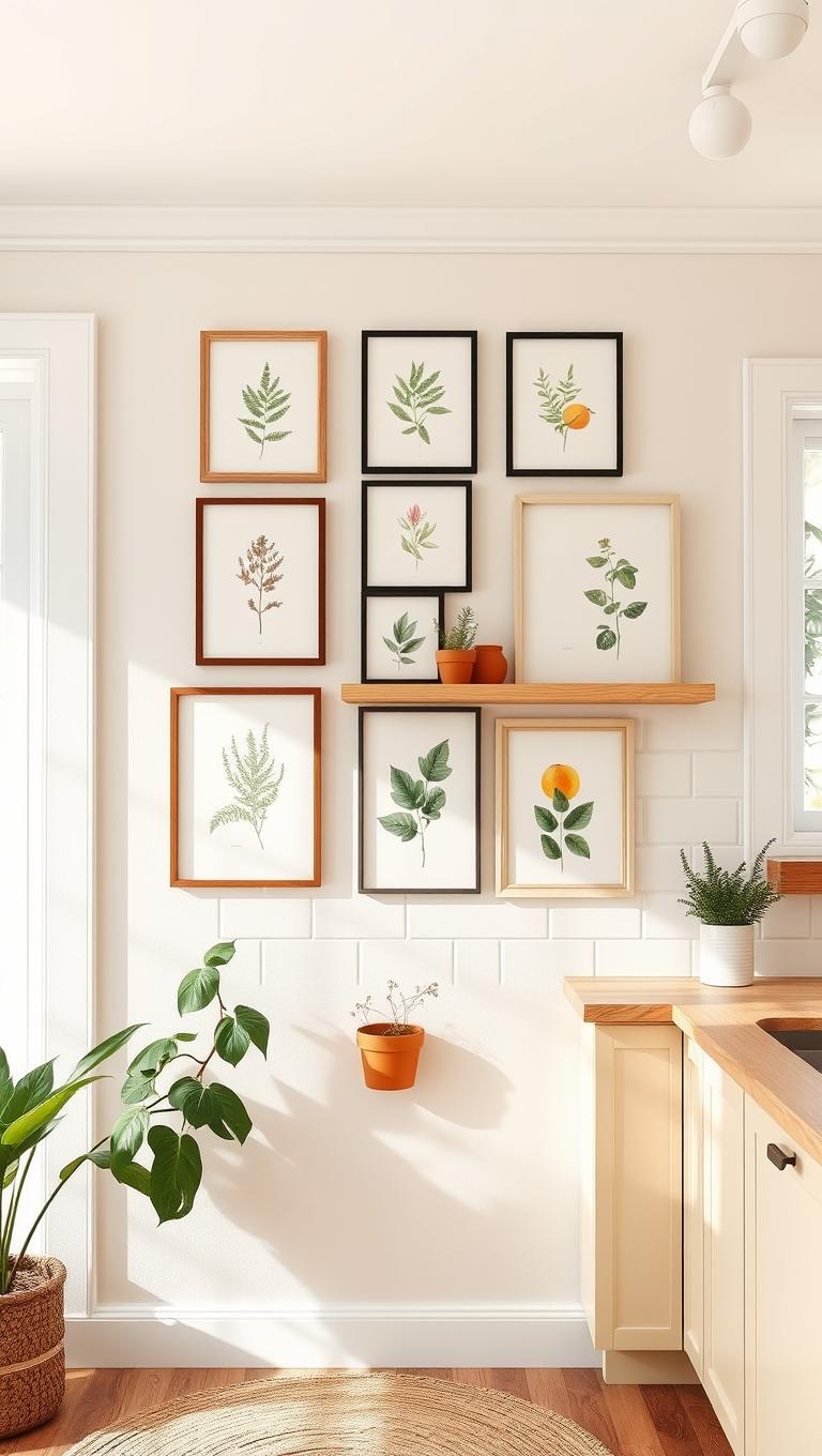 21. Botanical Wall with Prints